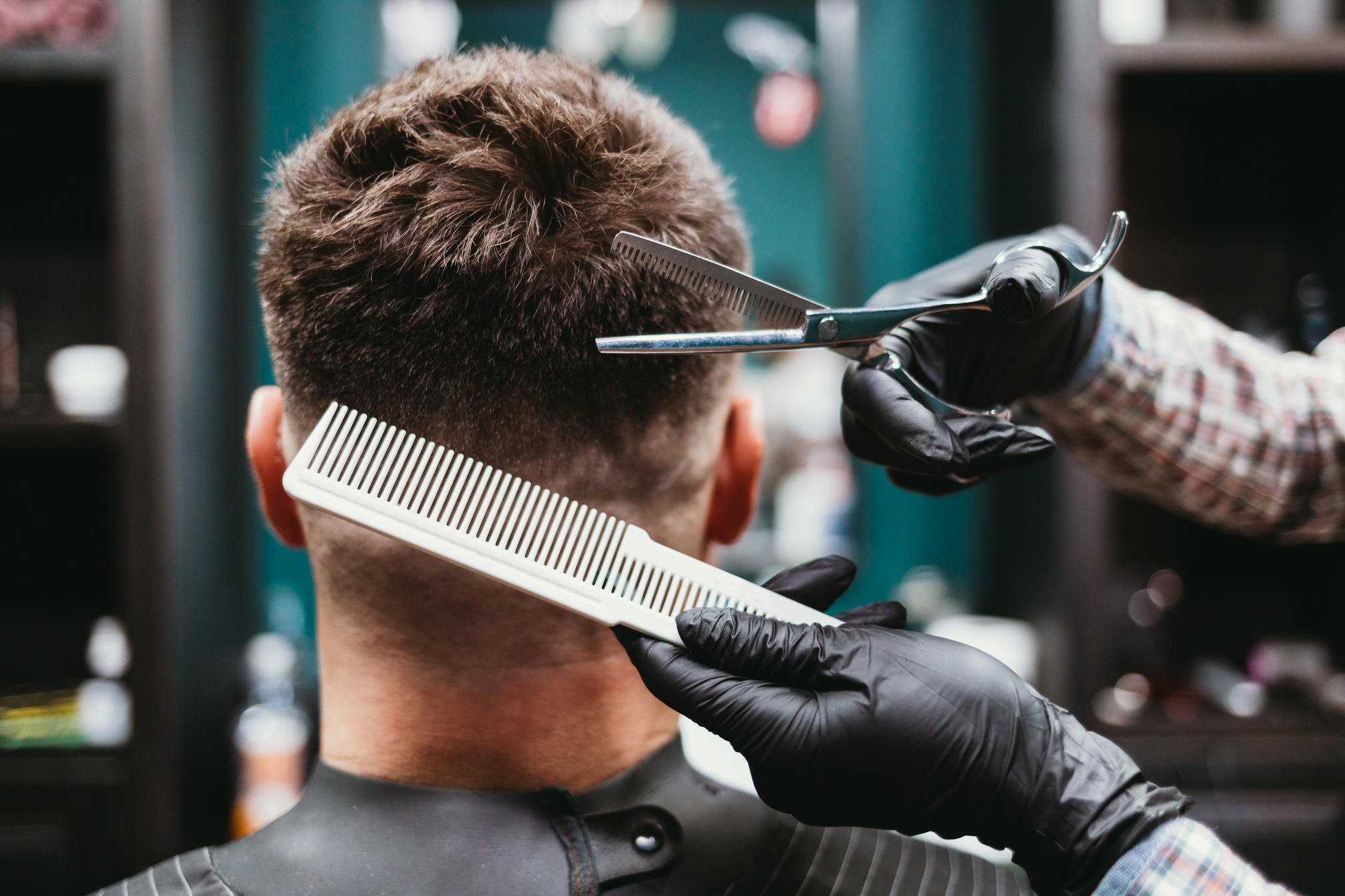 Man in Barbershop