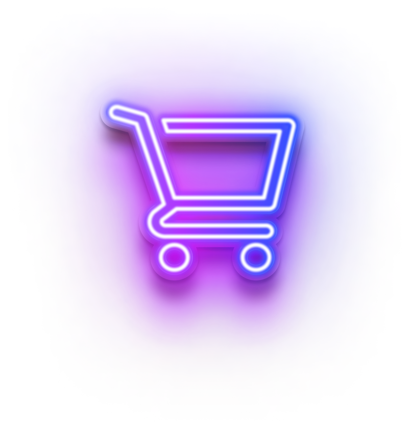 Neon Cart Icon