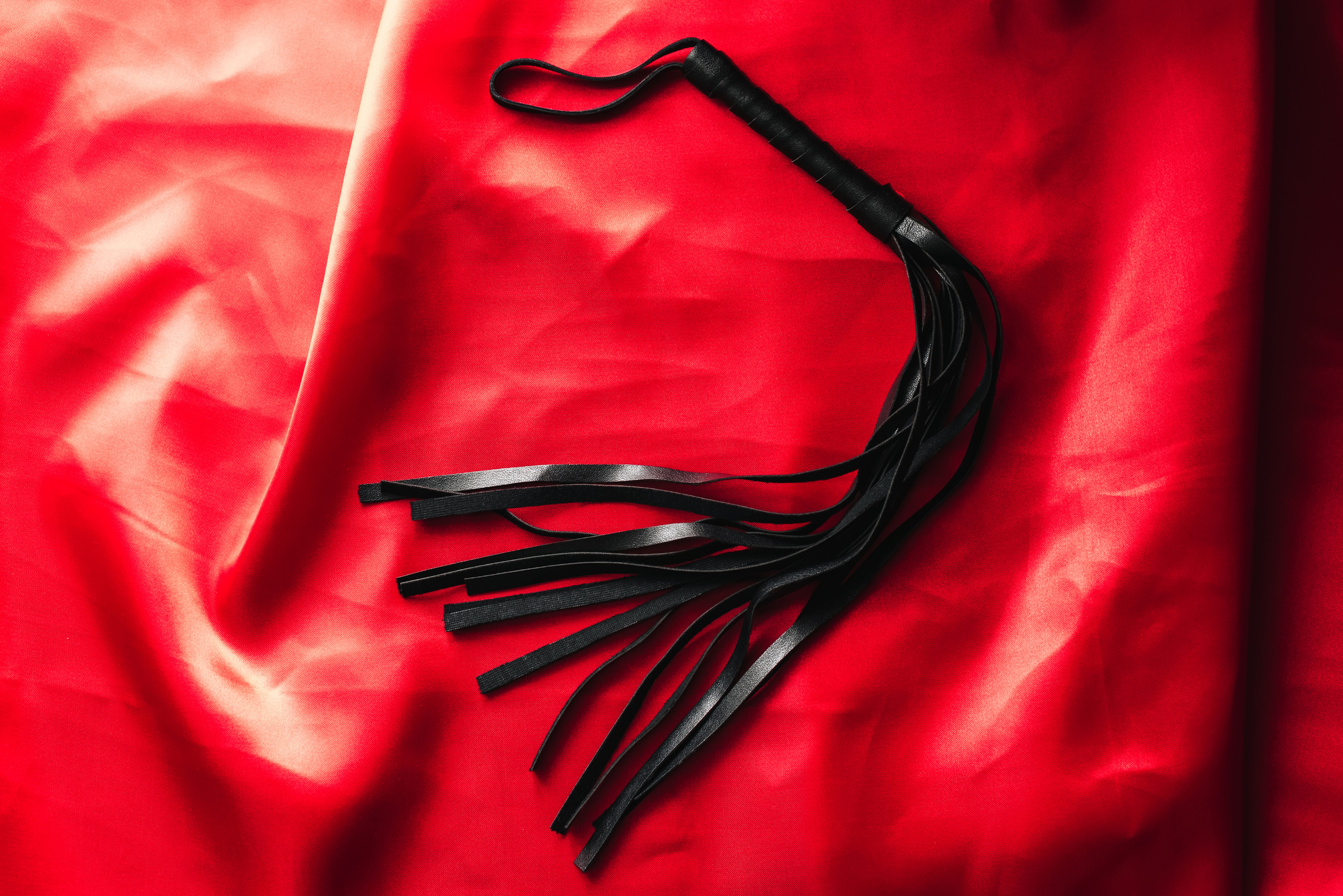 Leather Black Whip for Sex Games in Bdsm Sex